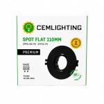 SPOT FLAT 110MM MODELO PREMIUM CEMLIGHTING BLACK