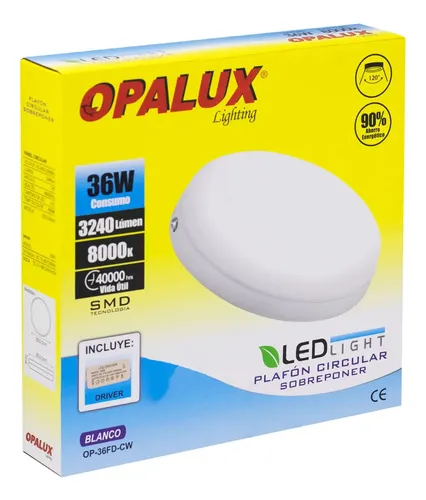 PLAFON 36W OPALUX 8000K