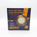 SPOT LED PARA CAJA OCTOGONAL 7W EXTRALED DORADO 7000K