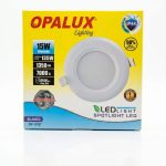 SPOTLIGHT LED 15W “OPALUX” 1350LM IP44 7000K LUZ BLANCA