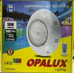 LUMINARIA LED ACUATICA PARA PISCINA 18W RGB 12V OPALUX