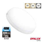 PLAFON 48W OPALUX TRICOLOR - Imagen 2
