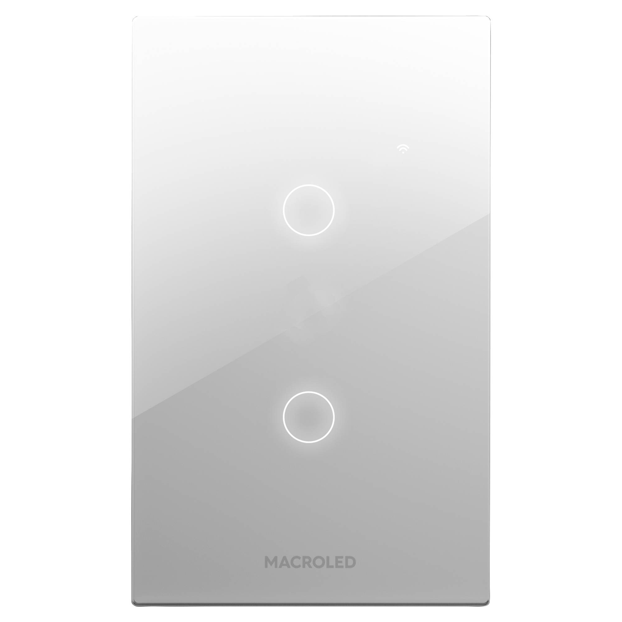 INT DOBLE SMART BLANCO INTERRUPTOR DOBLE SMART MACROLED BLANCO - Imagen 1