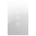 INTERRUPTOR TRIPLE SMART MACROLED BLANCO