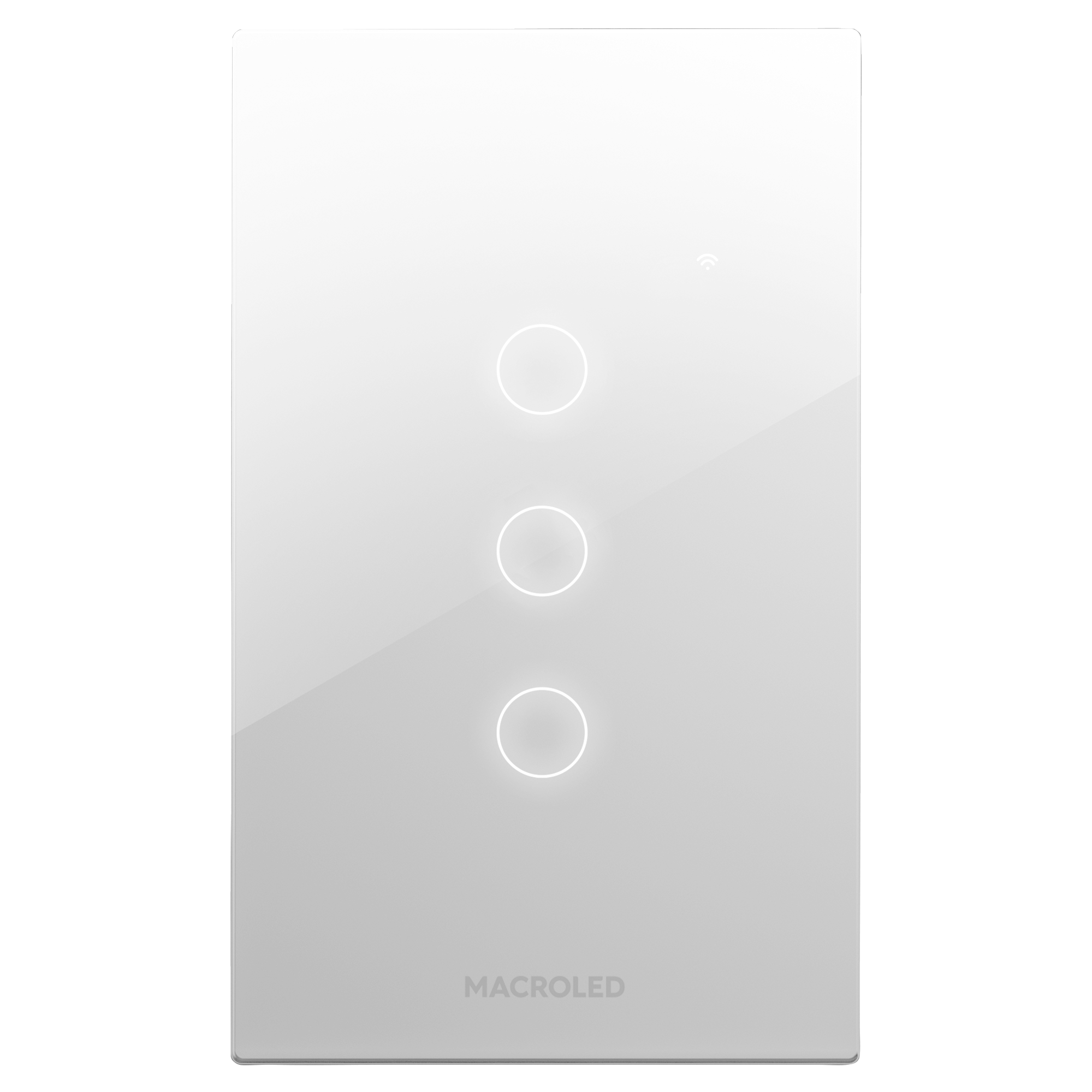 INTN TRIPLE SMART BLANCO INTERRUPTOR TRIPLE SMART MACROLED BLANCO - Imagen 1
