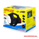 LINTERNA 1 LED 10W RECARGABLE NEGRO OPALUX