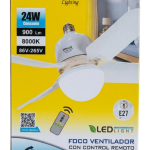 FOCO VENTILADOR 24W OPALUX