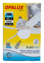 FOCO VENTILADOR 24W OPALUX