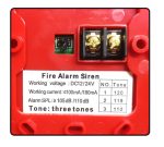 SIRENA CON ESTROBO ROJO OPALUX GL-14N - Imagen 3