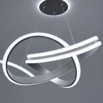 Lámpara Colgante LED Moderna Escultórica de Aros Entrelazados