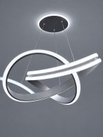 Lámpara Colgante LED Moderna Escultórica de Aros Entrelazados