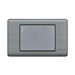 INTERRUPTOR SIMPLE CONMUTACION ABATRON PLATEADO