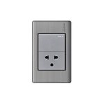 INTERRUPTOR MIXTO ABATRON PLATEADO