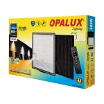 Reflector Solar LED Opalux 600W Tricolor Exterior con Control Remoto Impermeable IP66